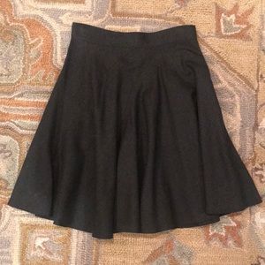 High Waisted Grey Organic Swing Skirt size 2